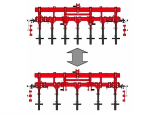 Durch den modularen Aufbau können Sie die Anzahl und den Abstand der Zinken mit der Schersicherung ändern